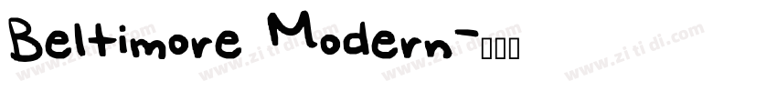 Beltimore Modern字体转换